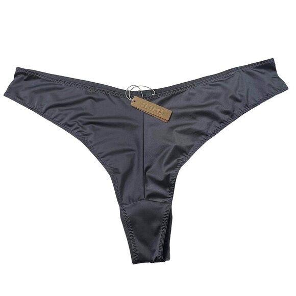 SKIMS Stretch Satin Scoop Neck Bralette + Cheeky Tanga Armor 4X - Picture 9 of 16